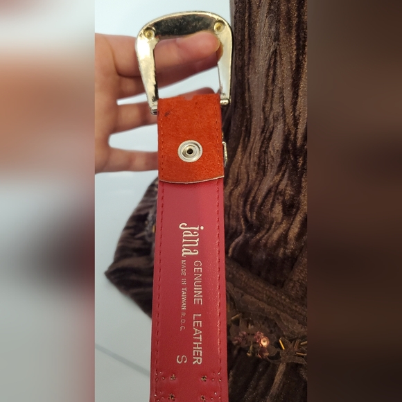 Jana Boho Genuine Leather Studded Belt - Picture 5 of 7